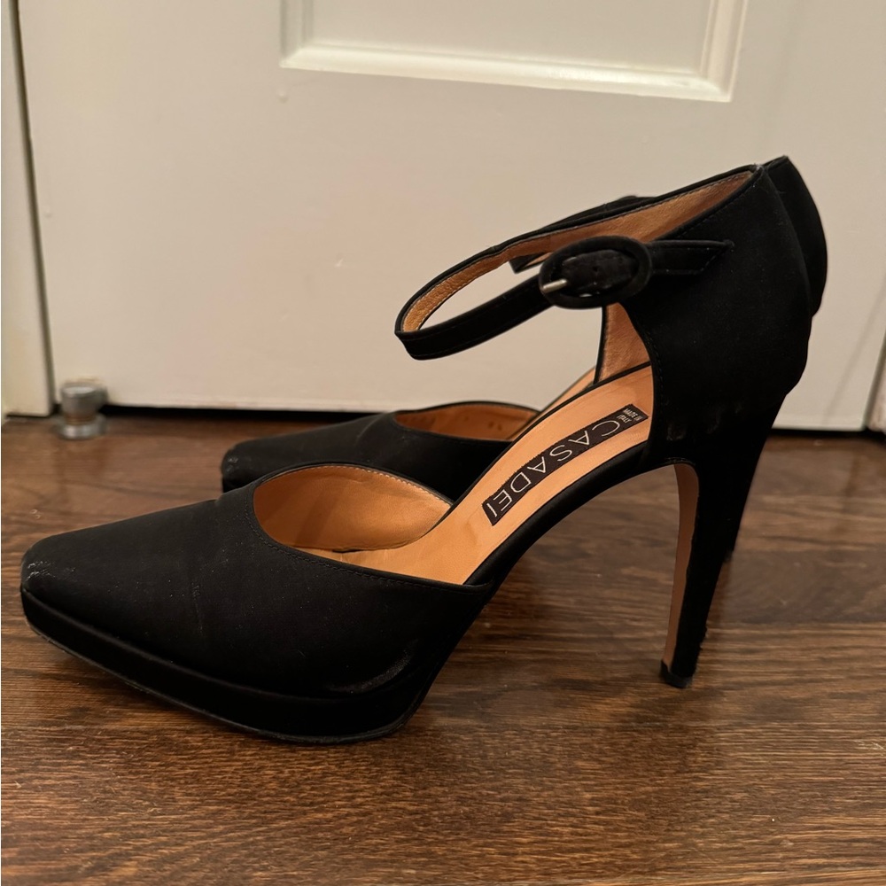 Casadei black heels